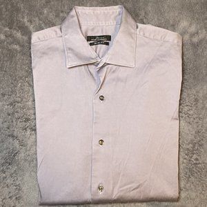 Men’s Gray Marc Anthony Slim Fit Dress Shirt (15.5 , 32-33)